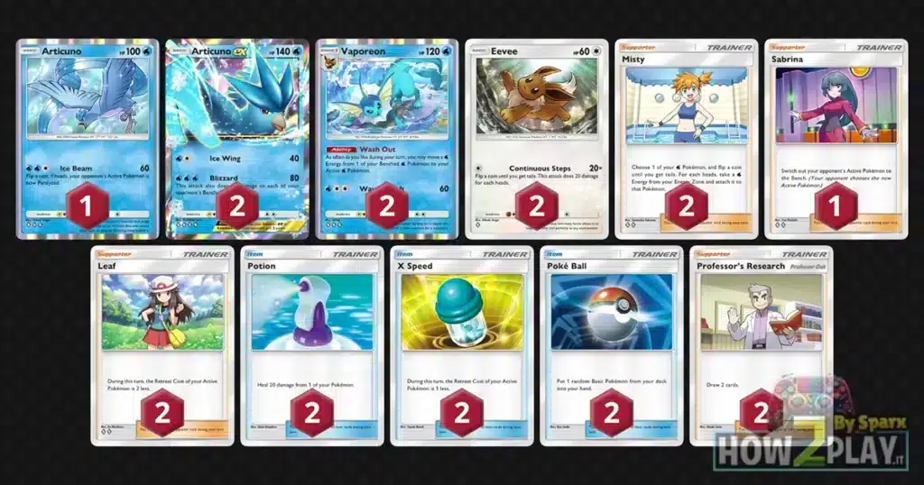 Il Miglior Deck Vaporeon e Articuno EX in GCC Pokémon Pocket: Guida Completa