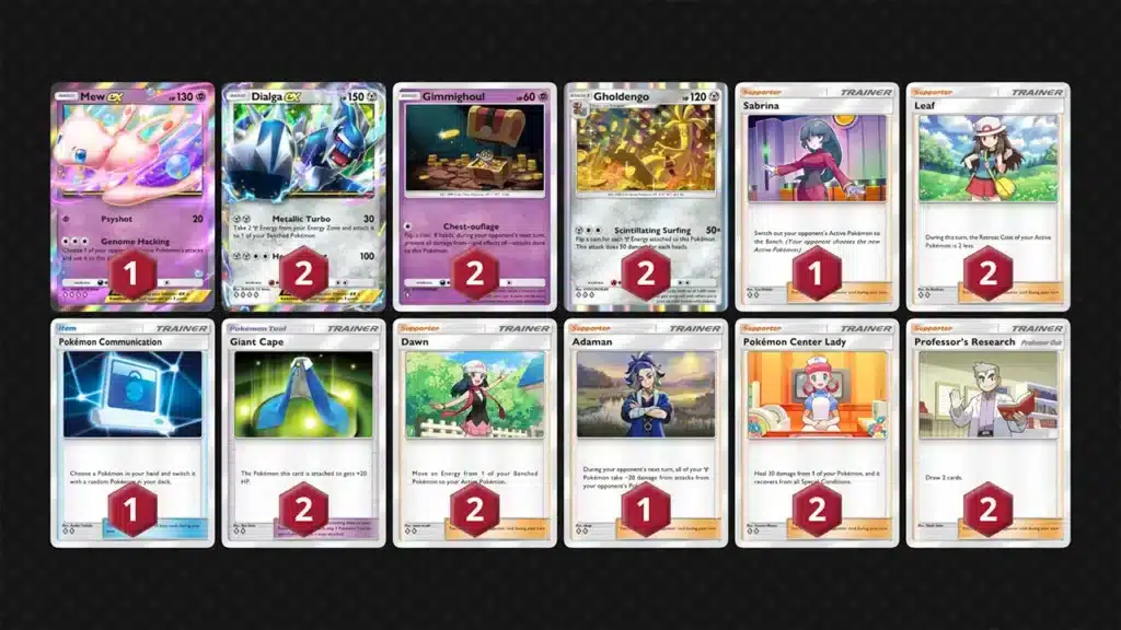 Lista Carte – Gholdengo e Dialga EX Deck